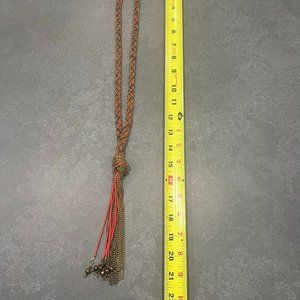 Red and Gold Beaded Necklace